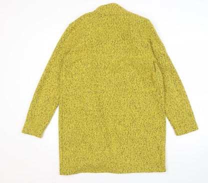 Womens UK Size 10 M&Co Yellow Cardigan Jumper