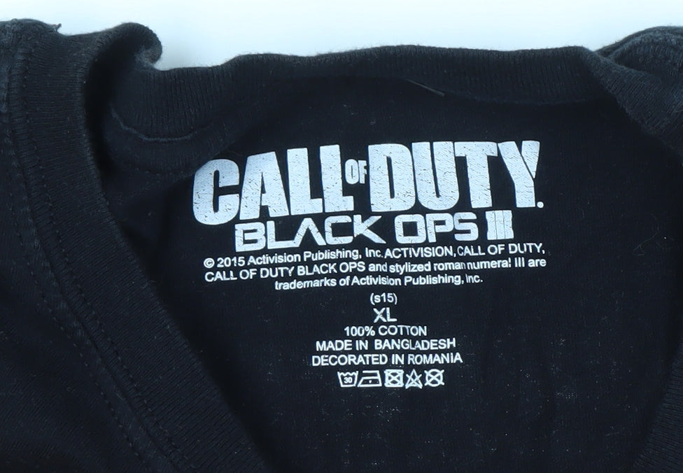 Mens UK Size XL Call of Duty Black  T-Shirt