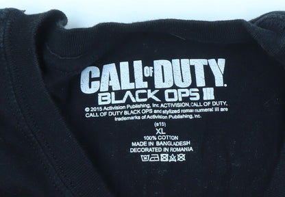 Mens UK Size XL Call of Duty Black  T-Shirt
