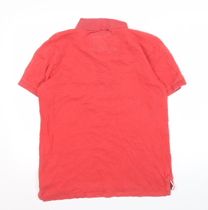 Jack & Jones Men's Red Polo Shirt M