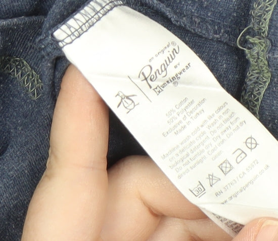 Penguin Men's Blue XL Crew Neck T-Shirt