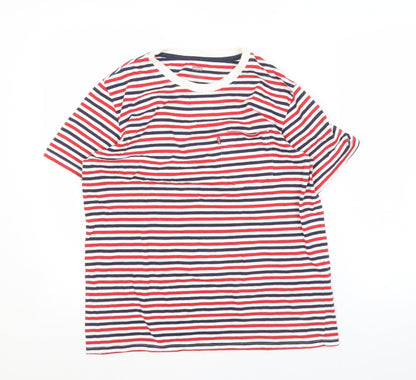 Levi's Men's Striped Multicoloured Cotton T-Shirt Size S
