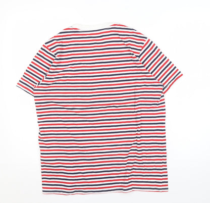 Levi's Men's Striped Multicoloured Cotton T-Shirt Size S