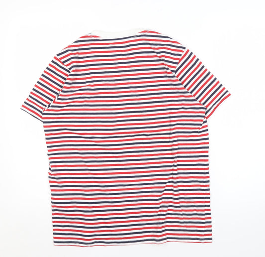 Levi's Men's Striped Multicoloured Cotton T-Shirt Size S