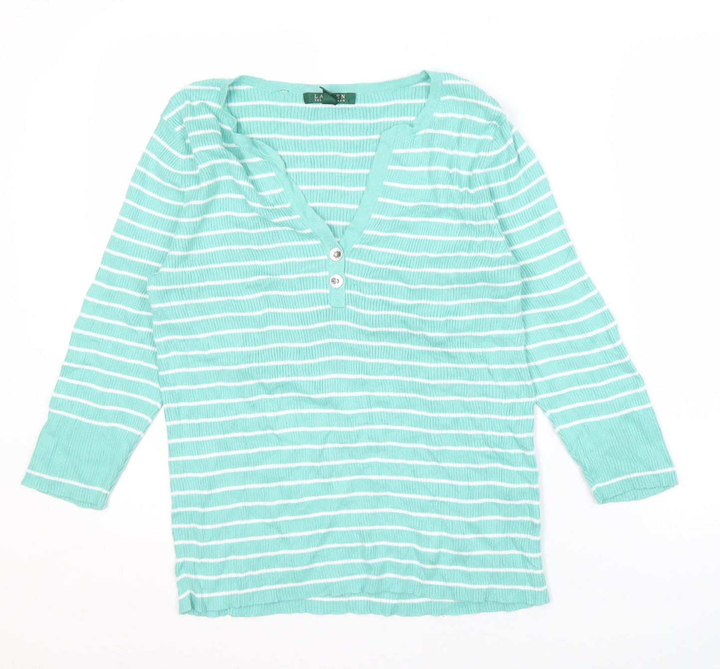 Womens UK Size L Lauren Ralph Lauren Green Pullover Jumper