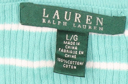 Womens UK Size L Lauren Ralph Lauren Green Pullover Jumper