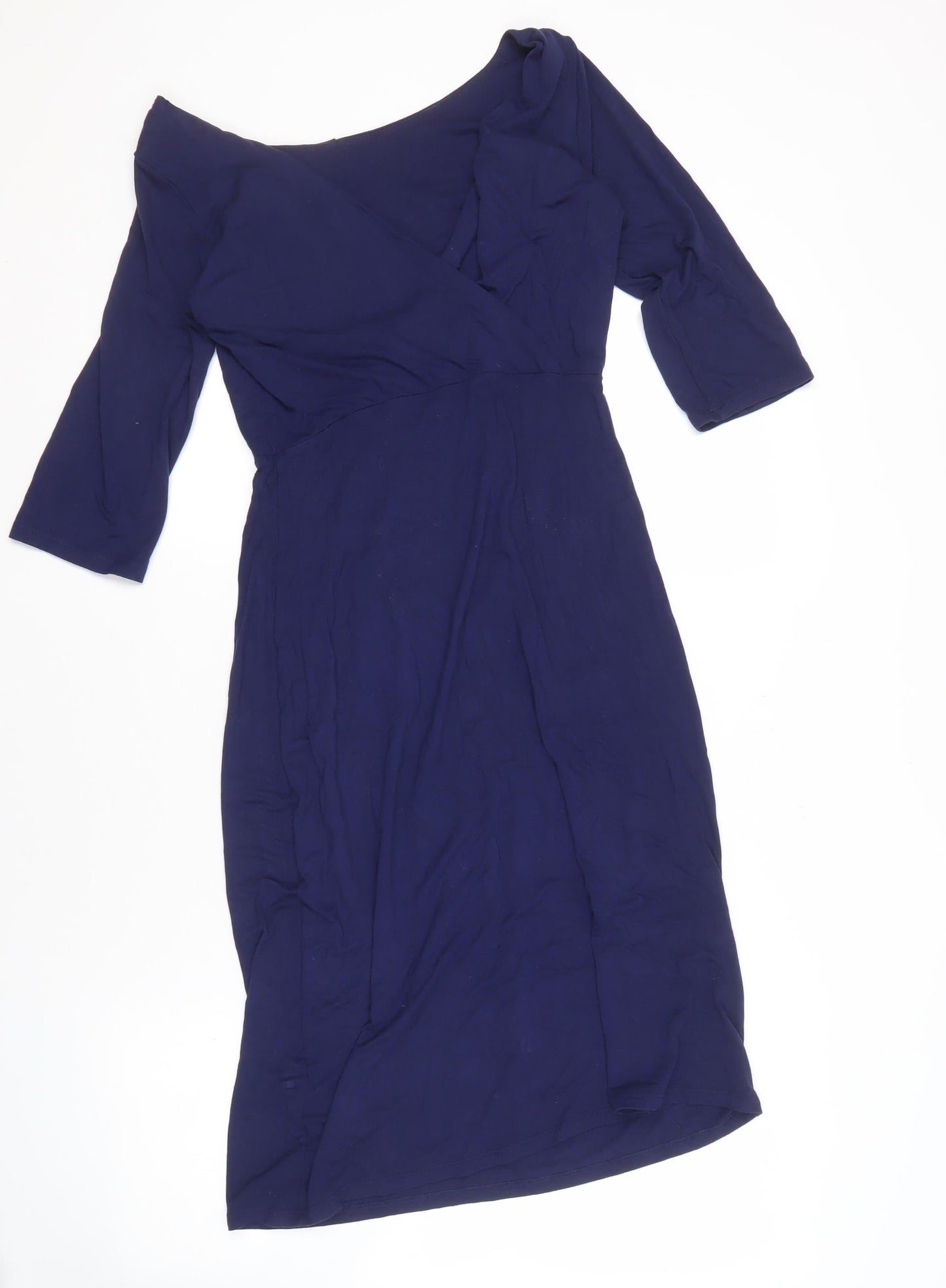 L.K. Bennett Women's Blue 3/4 Sleeve Dress Size 8
