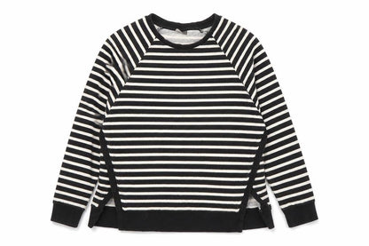 Vero Moda Women's Black Striped Pullover Sweatshirt S