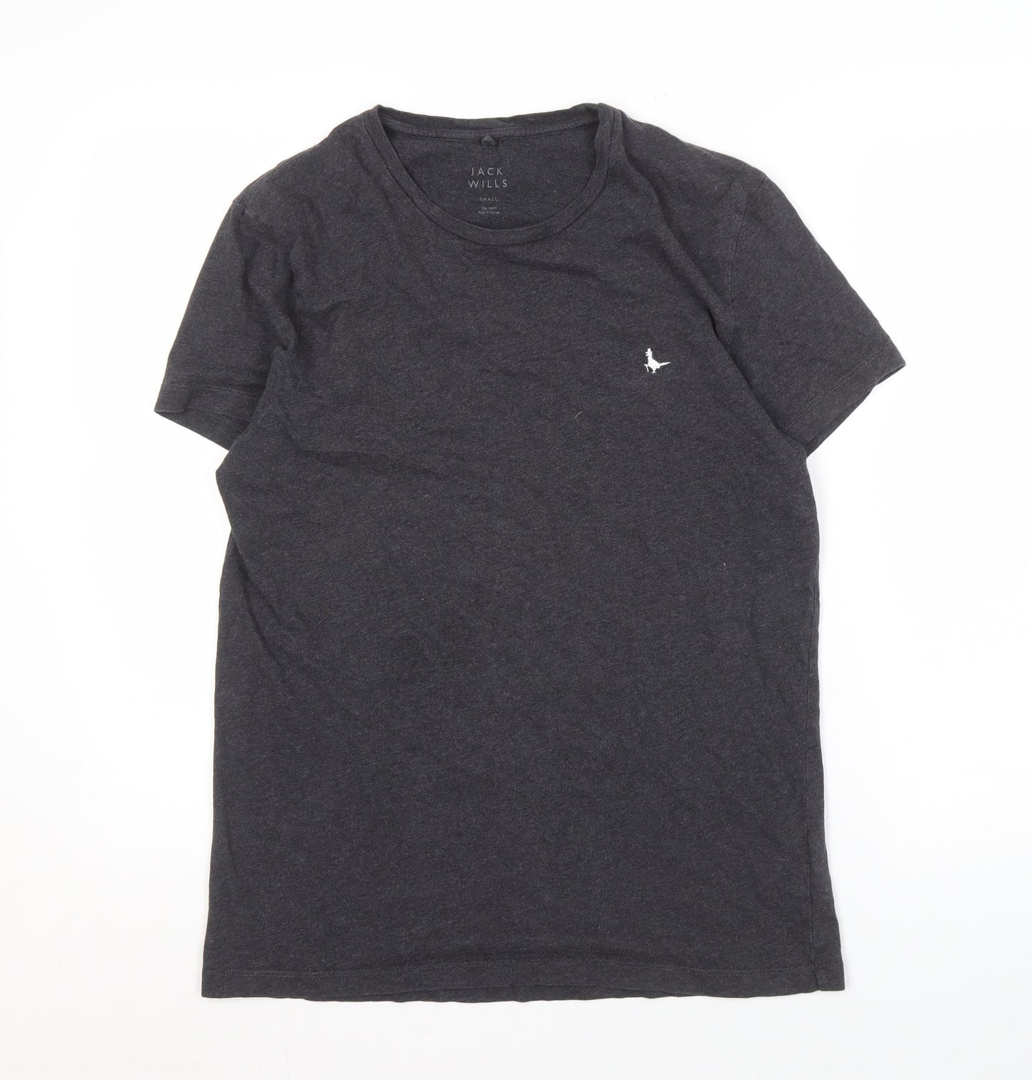 Jack Wills Men's Black Cotton Crew Neck T-Shirt - Size S