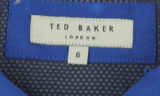 Ted Baker Men's Blue Cotton Polo Shirt, Size S