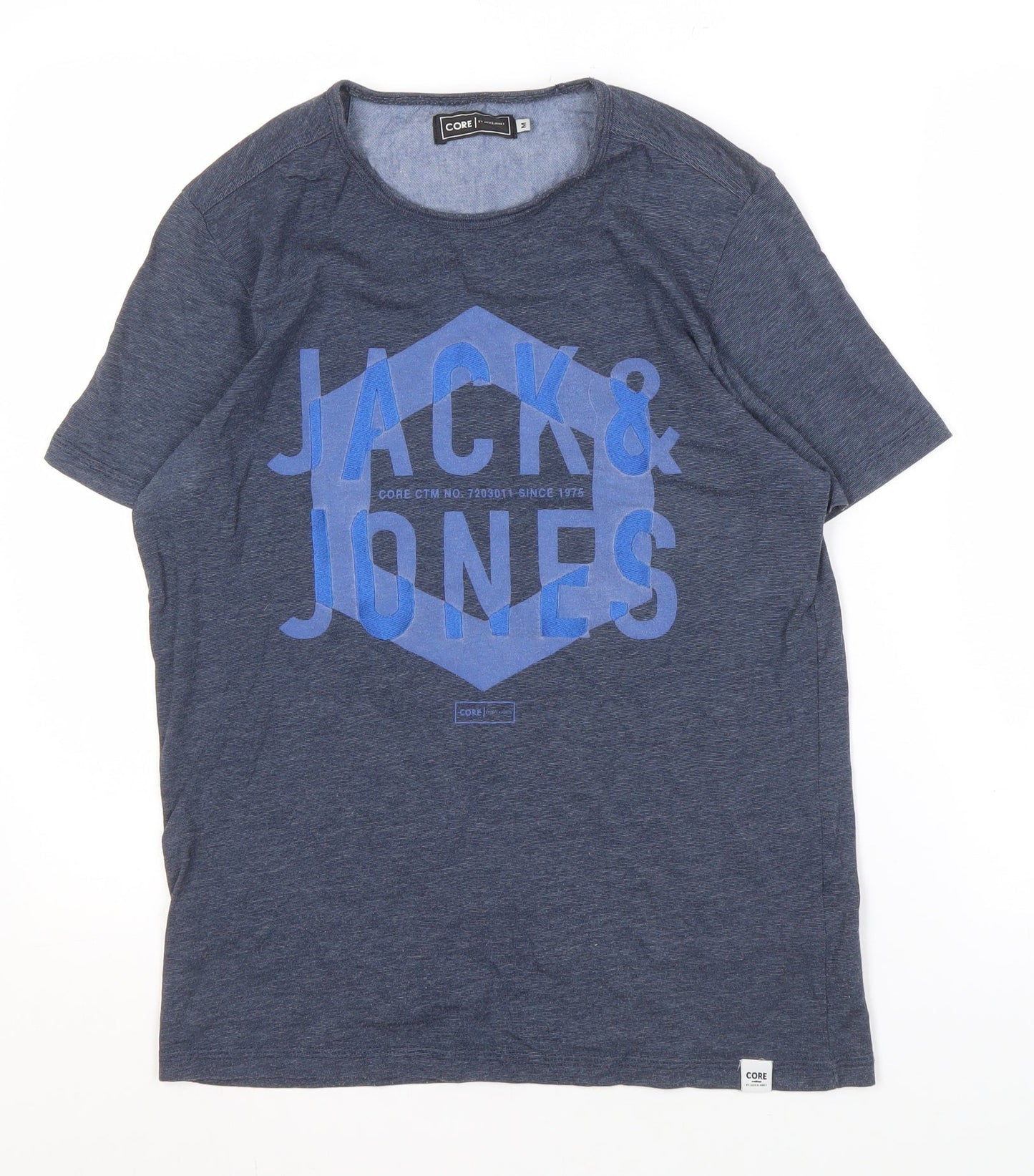 Mens UK Size M JACK & JONES Blue  T-Shirt