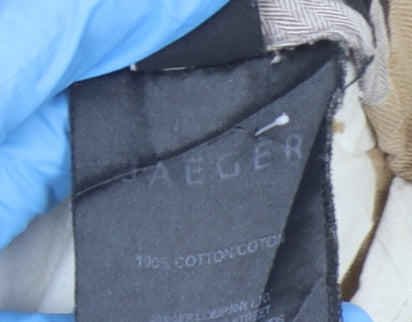 Jaeger Men's Beige Chino Trousers 32R - Regular Fit