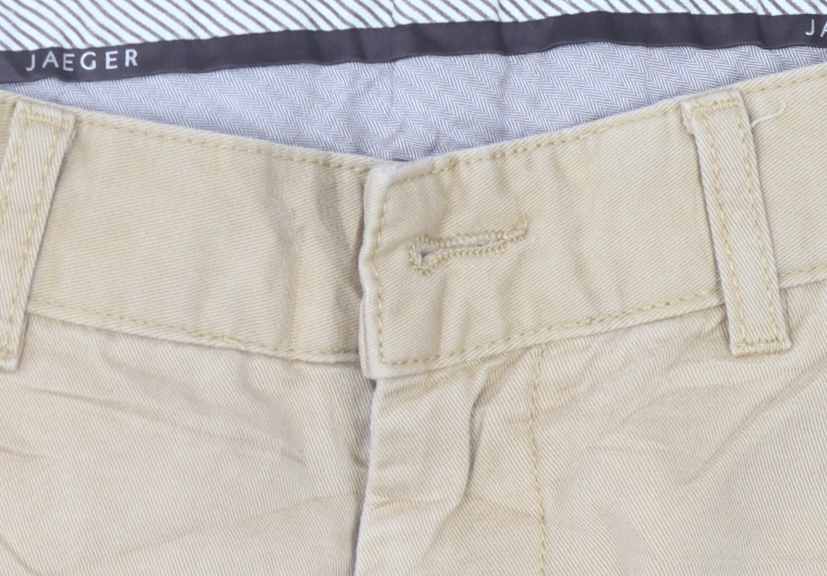 Jaeger Men's Beige Chino Trousers 32R - Regular Fit