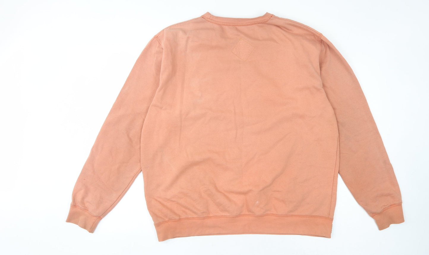 Ushi Men's Large Orange Graphic Pullover Sweatshirt