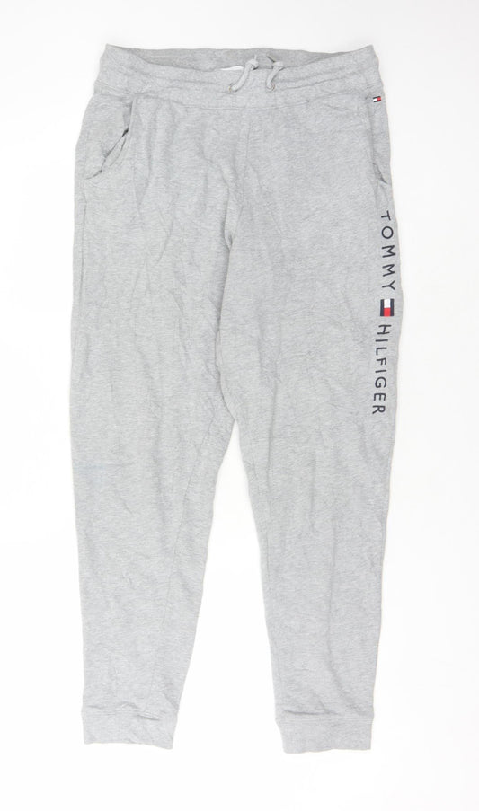 Tommy Hilfiger Men's Grey Jogger M - Logo, Casual, Pockets