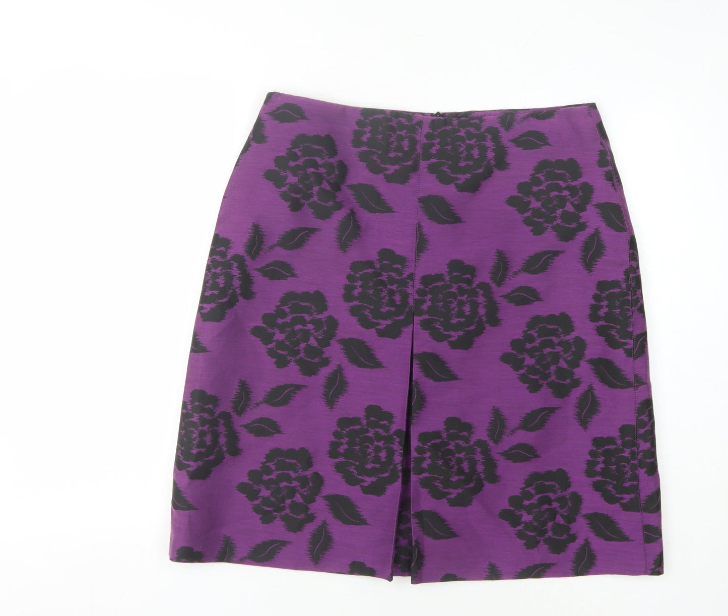 Laura Ashley Women’s Purple Floral Pencil Skirt UK 14