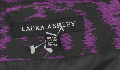 Laura Ashley Women’s Purple Floral Pencil Skirt UK 14