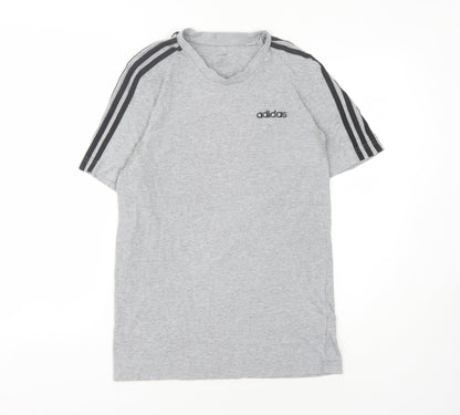 Adidas Men's Grey S Crew Neck T-Shirt