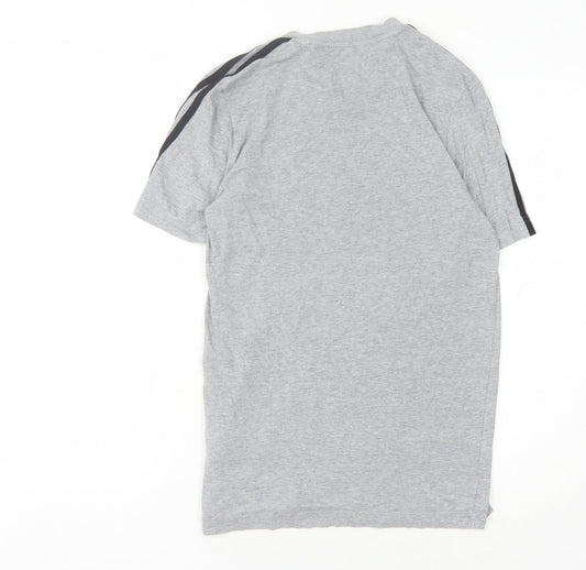 Adidas Men's Grey S Crew Neck T-Shirt