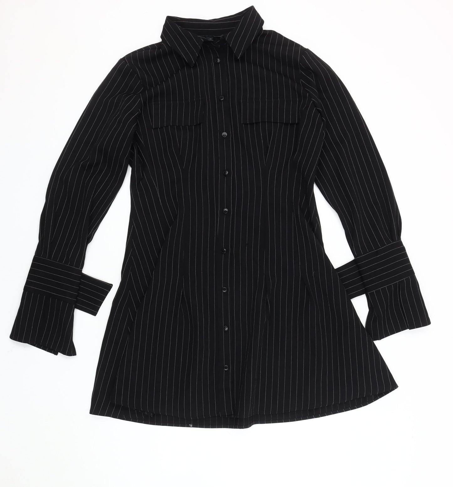Womens UK Size 14 ASOS DESIGN Black  Button-Up