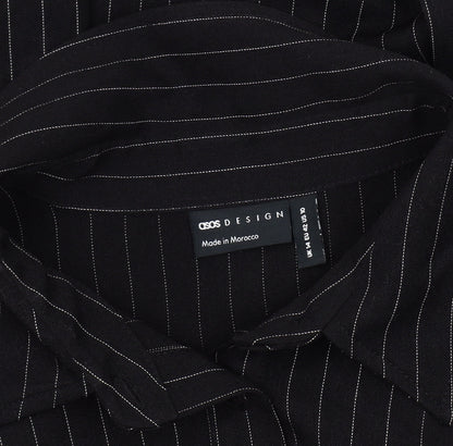 Womens UK Size 14 ASOS DESIGN Black  Button-Up
