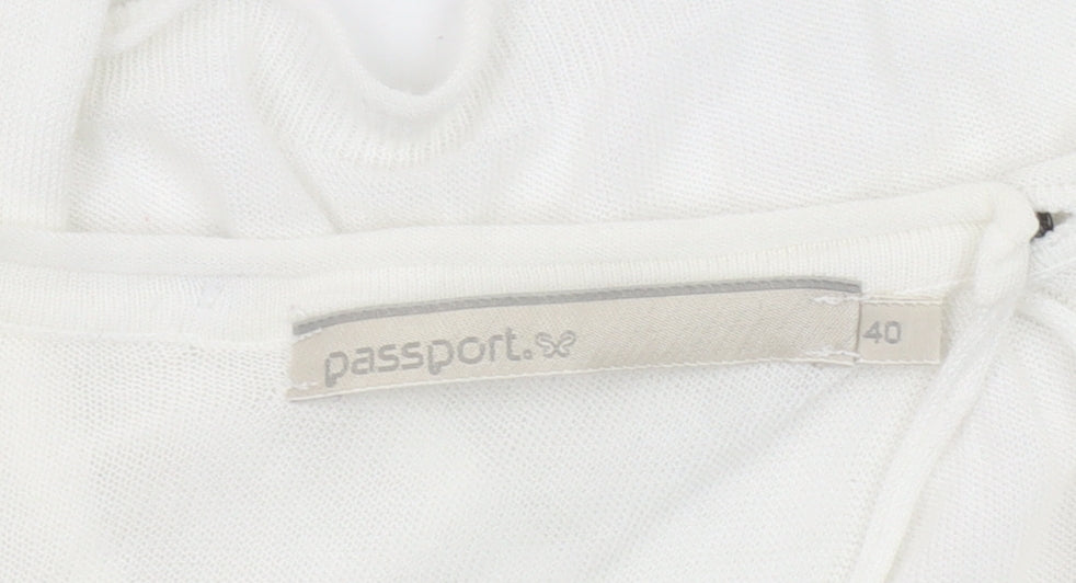 UK Size 12 Passport White Pullover