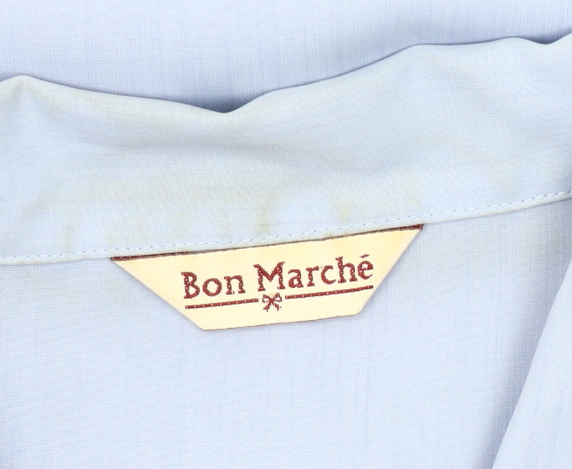 Womens UK Size 22 Bon Marché Blue  Button-Up