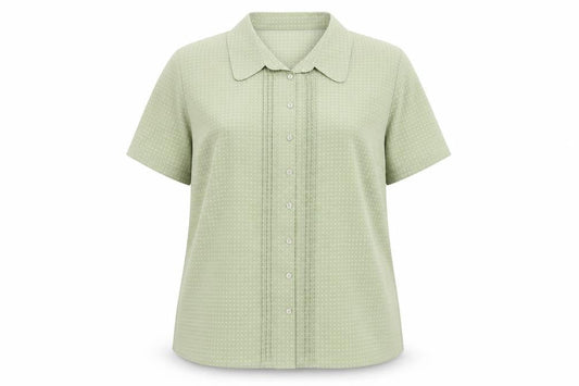 Bonmarché Women's Green Polka Dot Button-Up Shirt Size 22