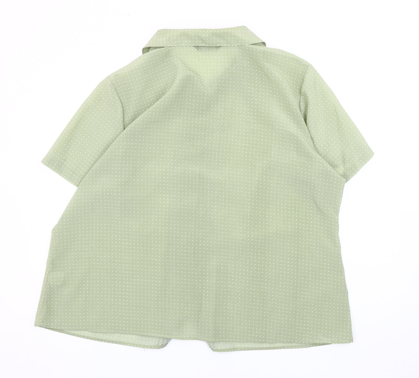 Womens UK Size 22 BM Green  Button-Up
