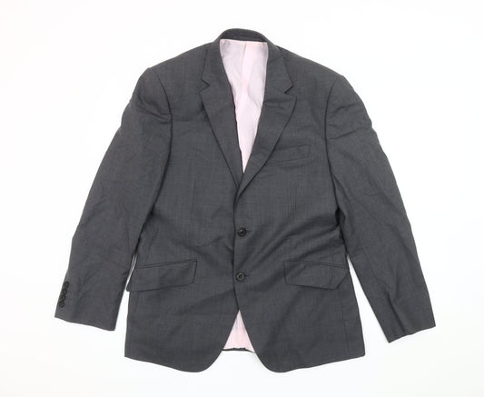 Mens UK Size 38 Marks and Spencer Regular Grey Suit Jacket