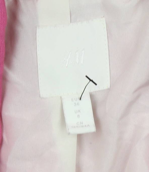 H&M Women's Pink Blazer - Size 8