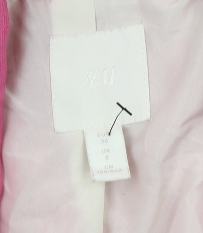 H&M Women's Pink Blazer - Size 8