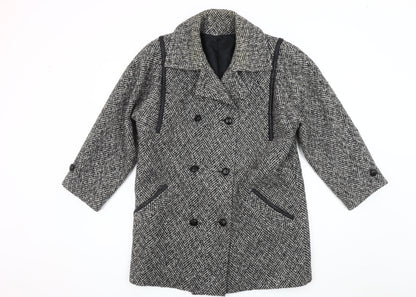 Womens UK Size 10 Julius Grey Pea Coat