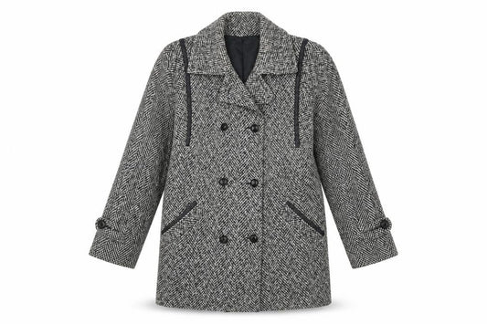 Womens UK Size 10 Julius Grey Pea Coat