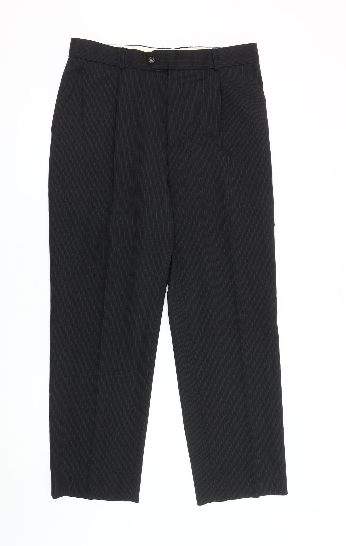 Burton Men's Black Dress Pants, 34W Short