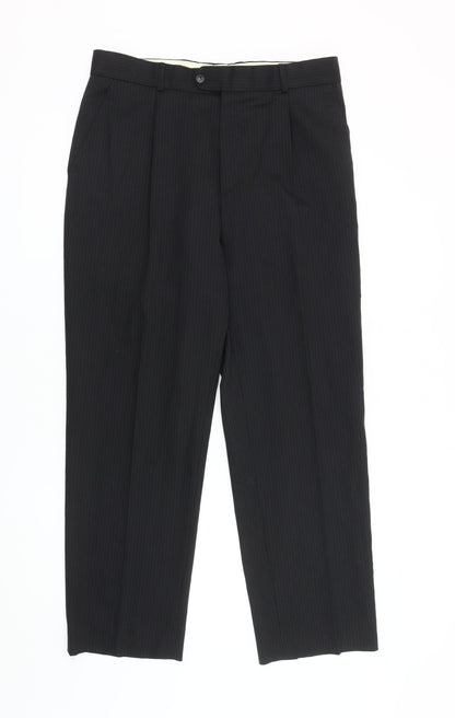 Burton Men's Black Dress Pants, 34W Short