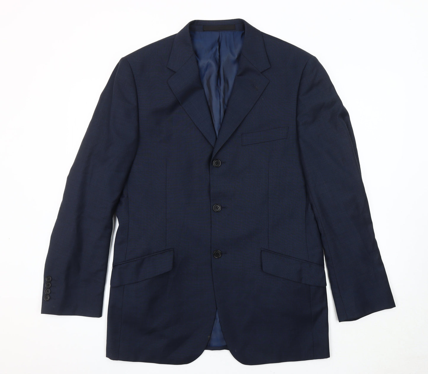 Mens UK Size 40 Marks and Spencer Regular Blue Suit Jacket