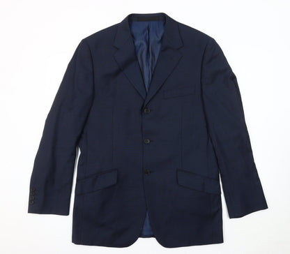 Mens UK Size 40 Marks and Spencer Regular Blue Suit Jacket