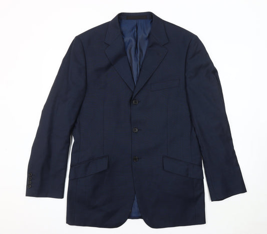 Mens UK Size 40 Marks and Spencer Regular Blue Suit Jacket