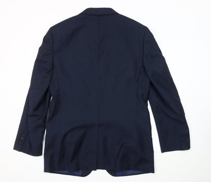 Mens UK Size 40 Marks and Spencer Regular Blue Suit Jacket