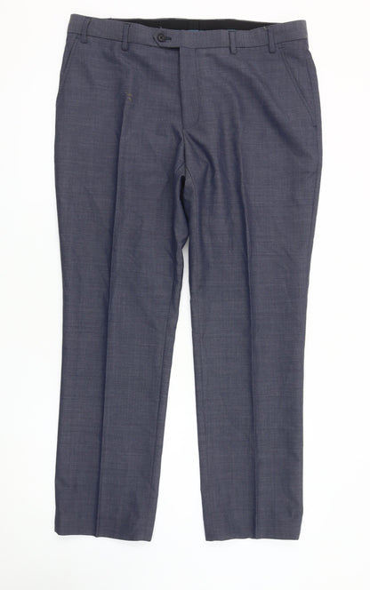 Next Men's Blue Dress Pants, Size 36, Formal