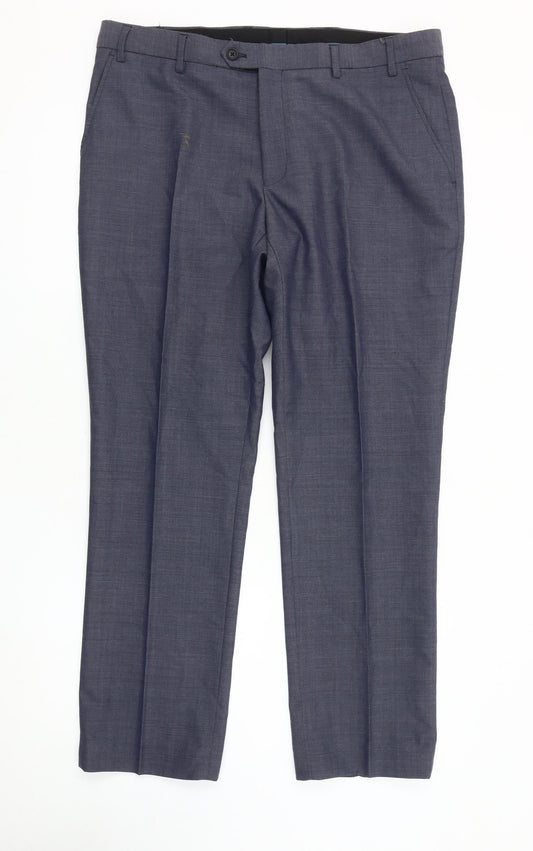 Next Men's Blue Dress Pants, Size 36, Formal