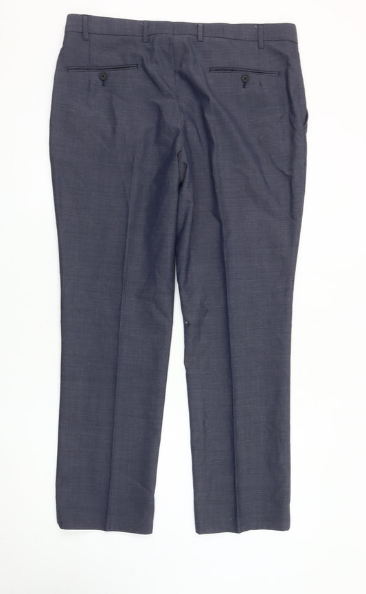 Next Men's Blue Dress Pants, Size 36, Formal