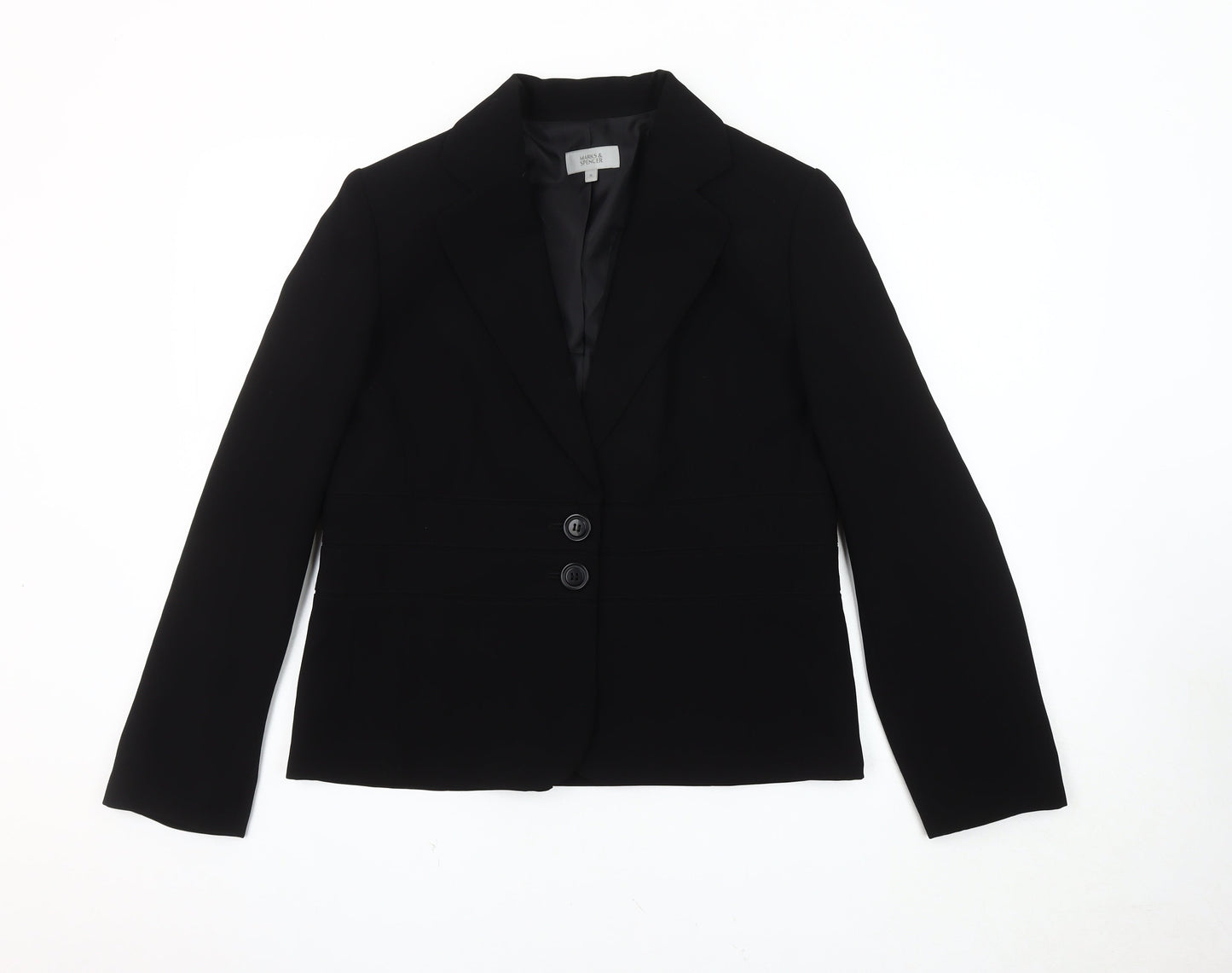 Marks & Spencer Women's Black Suit Jacket Size 16
