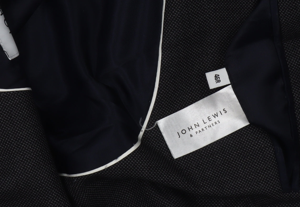 Mens UK Size 46 John Lewis Regular Grey Suit Jacket