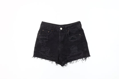Topshop Women’s Black Mom Shorts Size 6