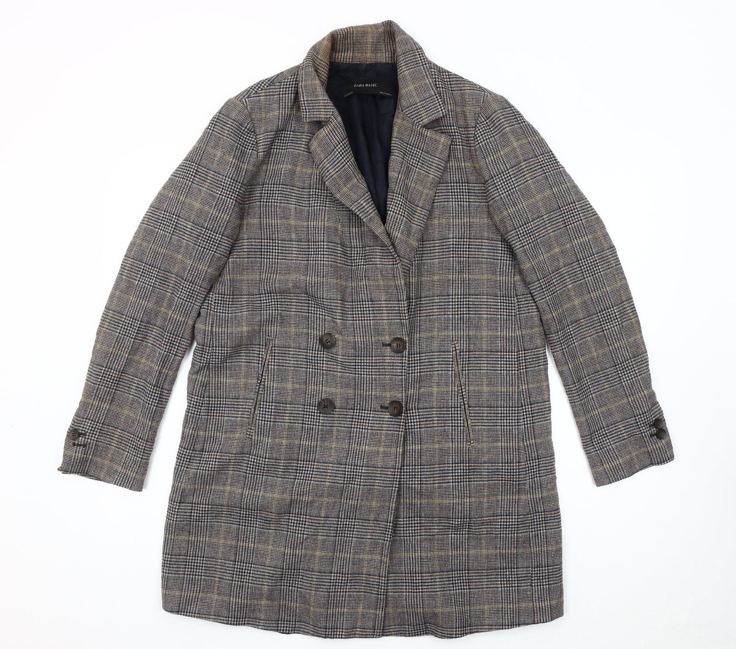 Womens UK Size 12 Zara Multicoloured Overcoat