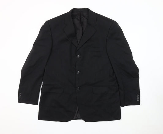 Mens UK Size 40 Burton Regular Black Suit Jacket