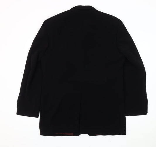 Mens UK Size 38 Benvenuto Regular Black Suit Jacket