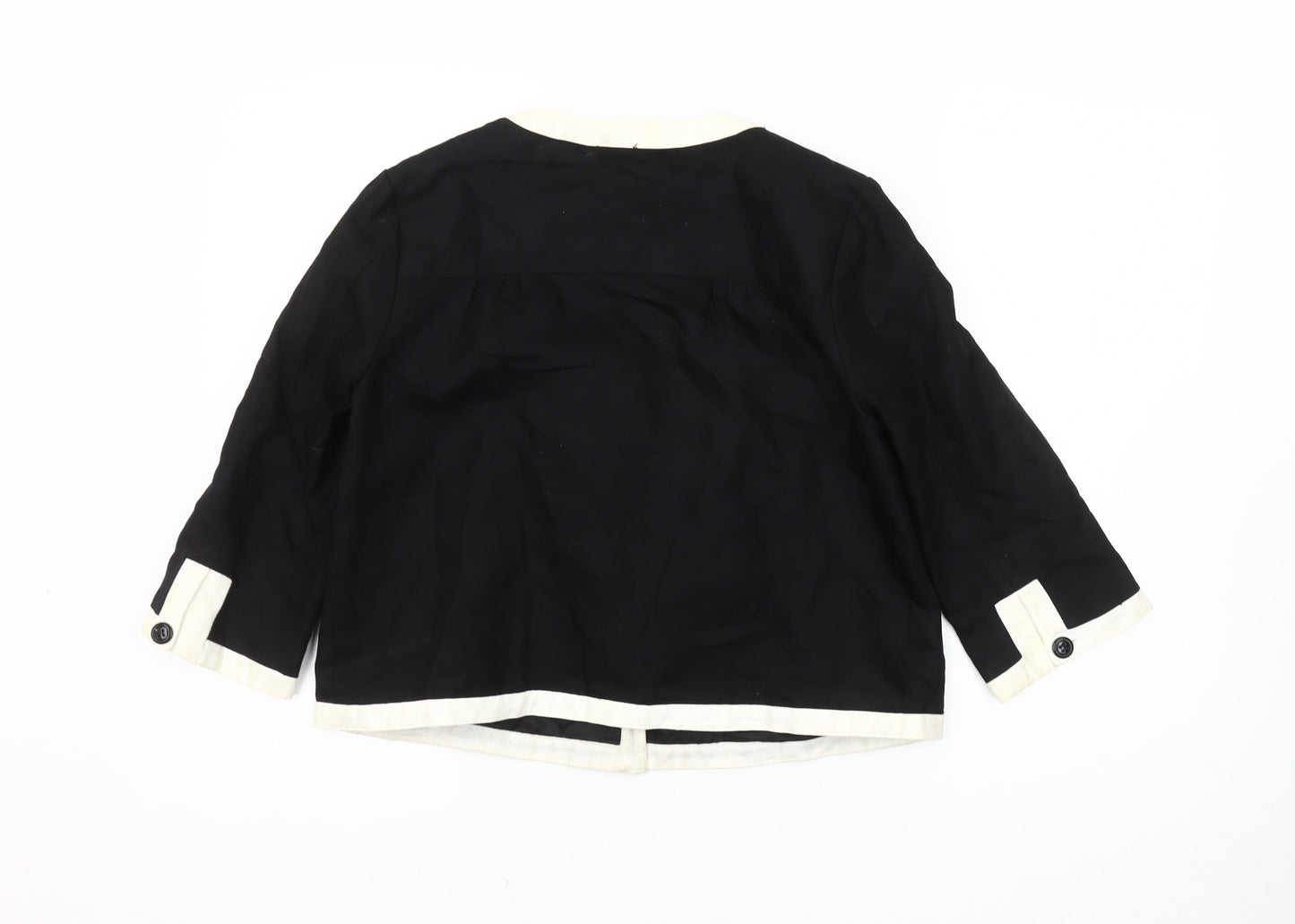 Camaieu Women's Black 3/4 Sleeve Blazer, Size 10